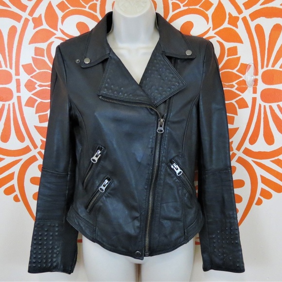 Zara Jackets & Blazers - Zara Basic Black Vegan Leather Moto Jacket M